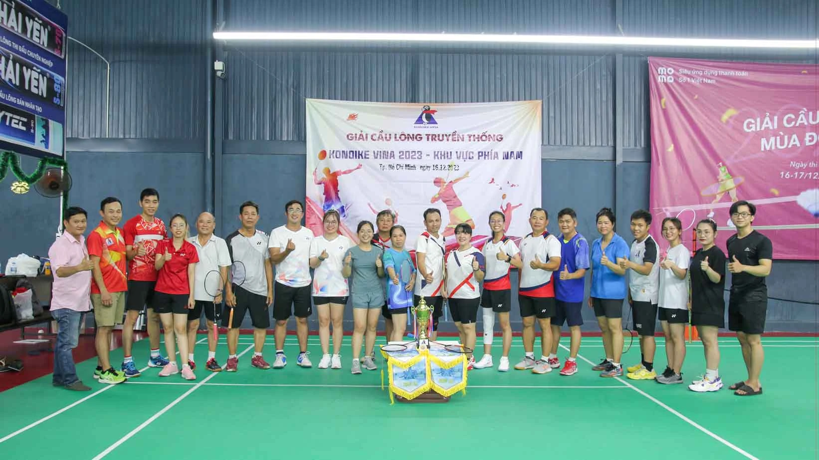 giai cau long truyen thong konoike vina 2023 khu vuc mien nam